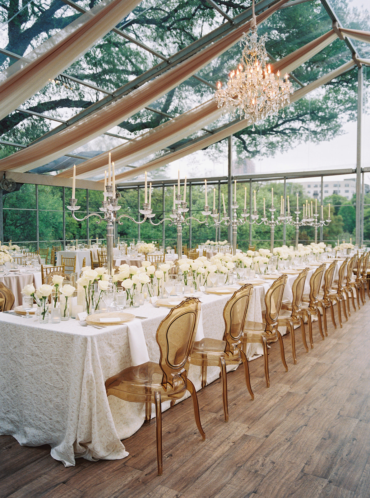 White and Gold Tented Wedding at Arlington Hall