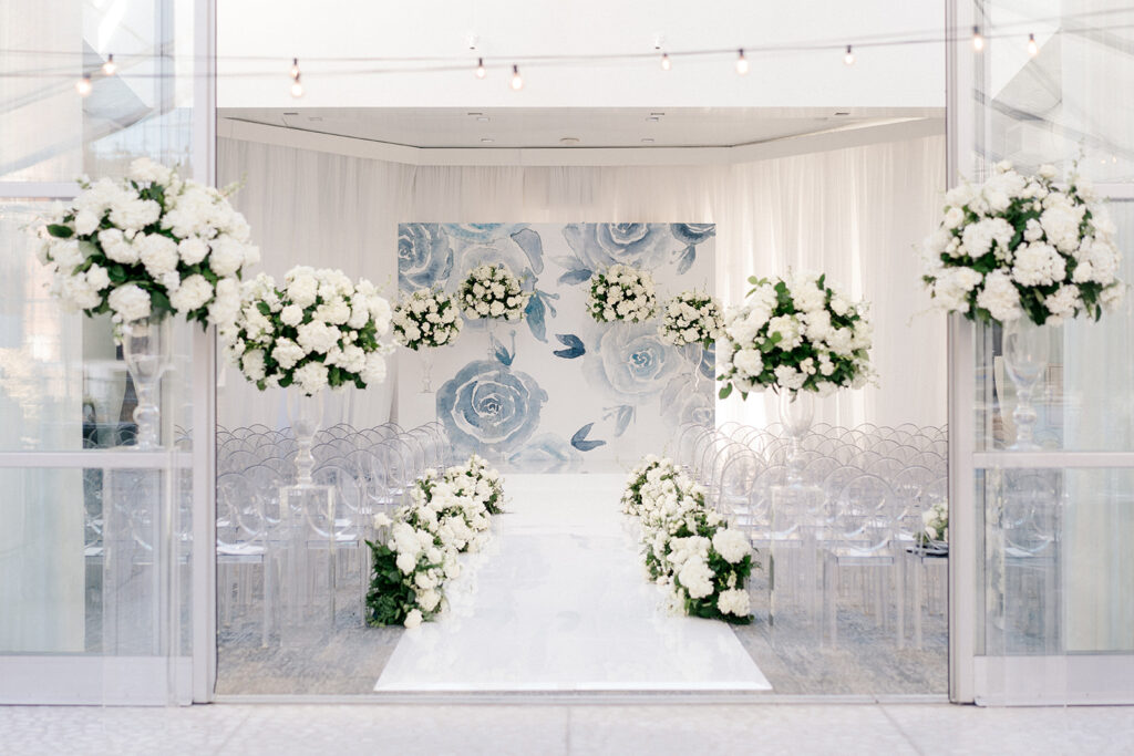 Winter ceremony on the Terrace at the Joule